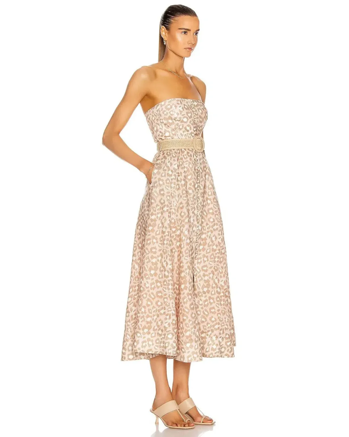 Zimmermann Carnaby Bustier Midi Dress Print Size 3 / AU 14 - Image 3