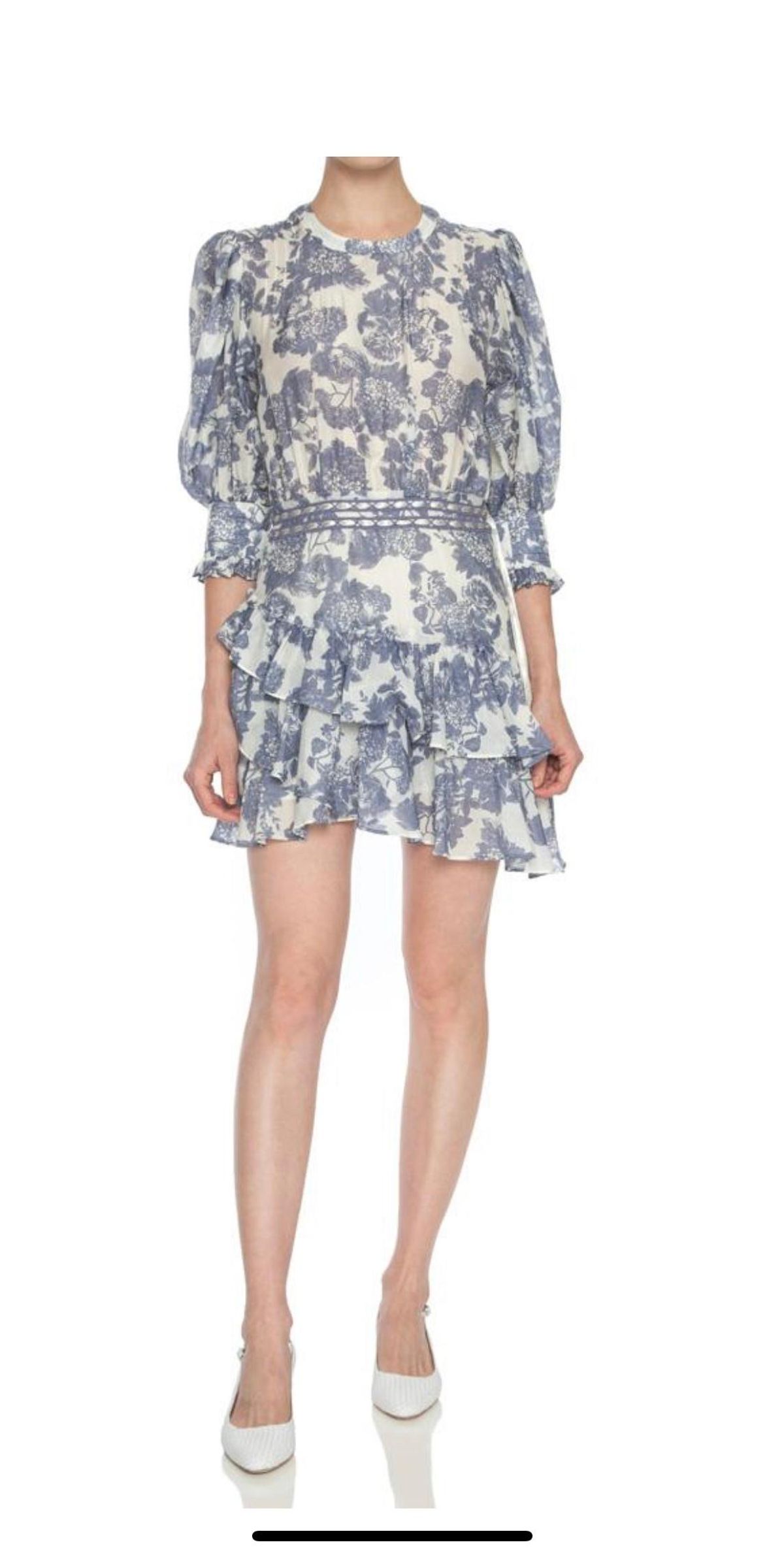 LoveShackFancy - Lorelei Ruffle Floral Mini Dress - Image 1