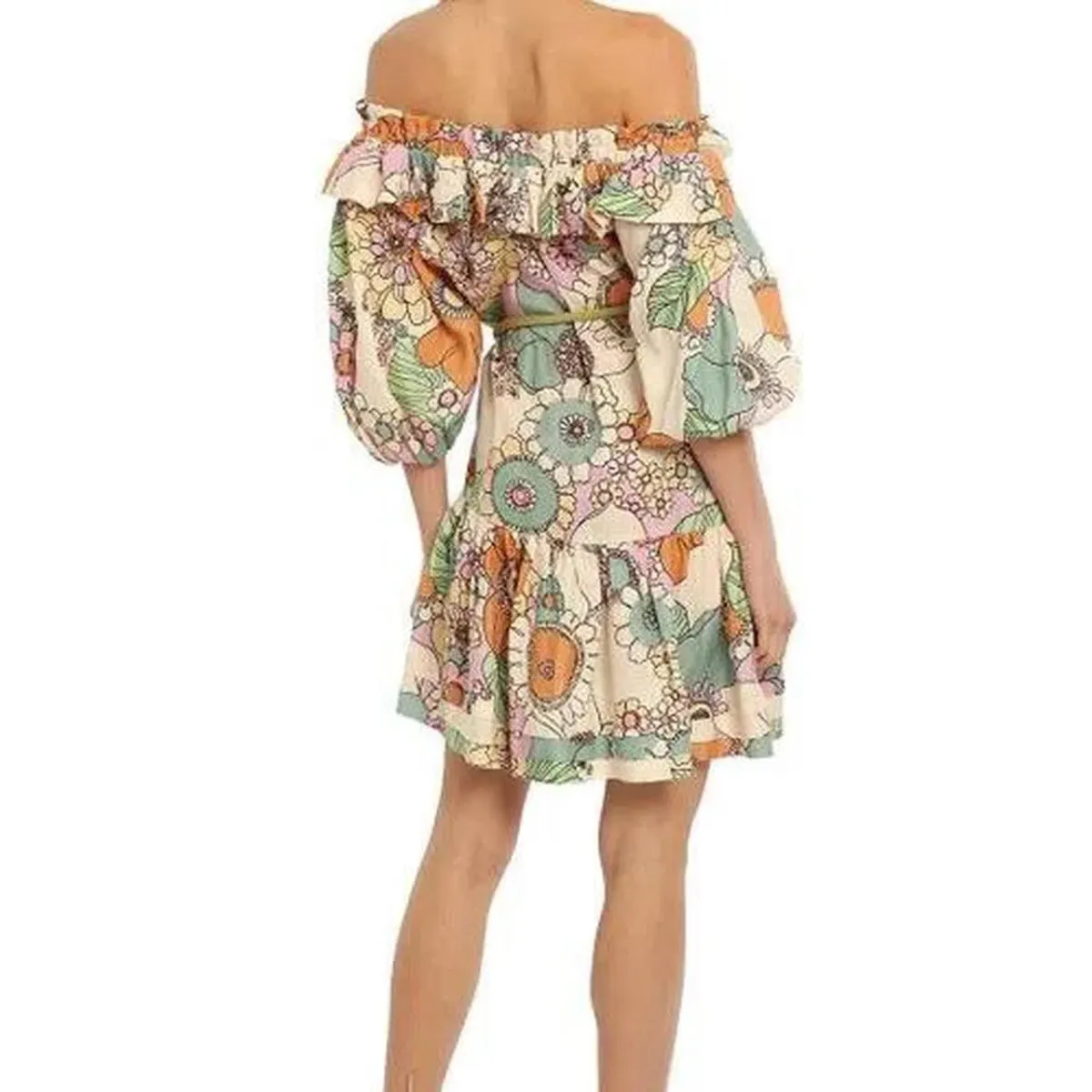 Alemais Farah ruffle mini dress - Image 3