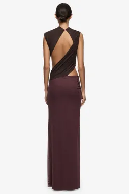 Bec & Bridge Conni Maxi Dress in Aubergine Size 8 for rent on The Volte - image 2