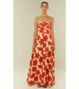 PALM NOOSA PRIMROSE MAXI DRESS RED HIBISCUS - SIZE 12 for rent on The Volte - image 2