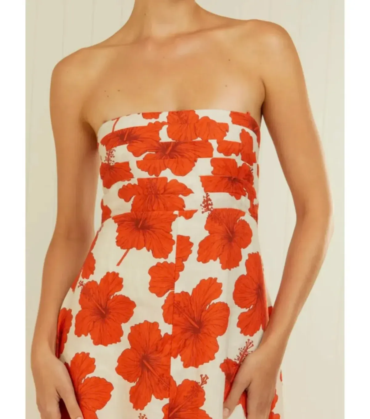 PALM NOOSA PRIMROSE MAXI DRESS RED HIBISCUS - SIZE 12 - Image 3