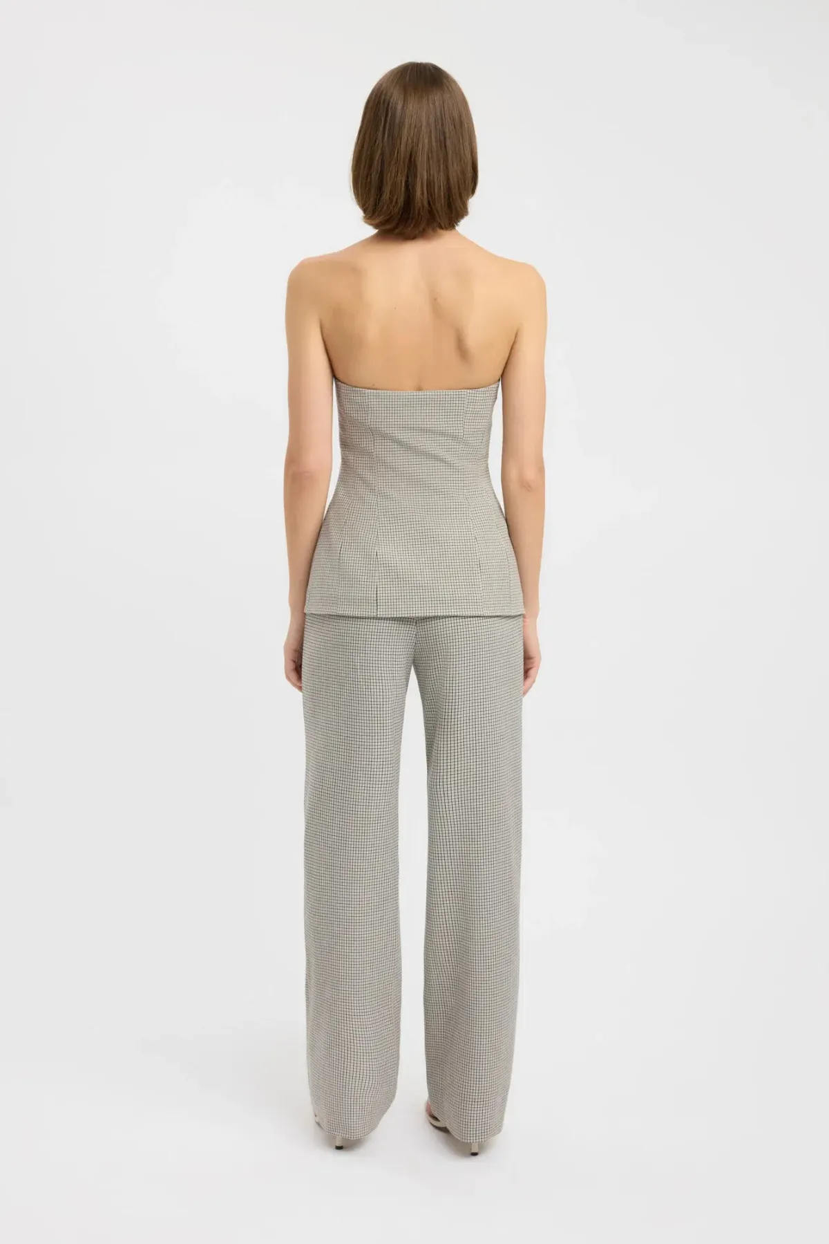 Kookai Denver Strapless Button Top Houndstooth Check Size 10 / M — Cocktail, Races, Going Out - Image 2