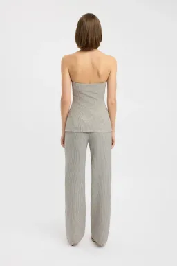 Kookai Denver Strapless Button Top Houndstooth Check Size 10 / M — Cocktail, Races, Going Out for rent on The Volte - image 2