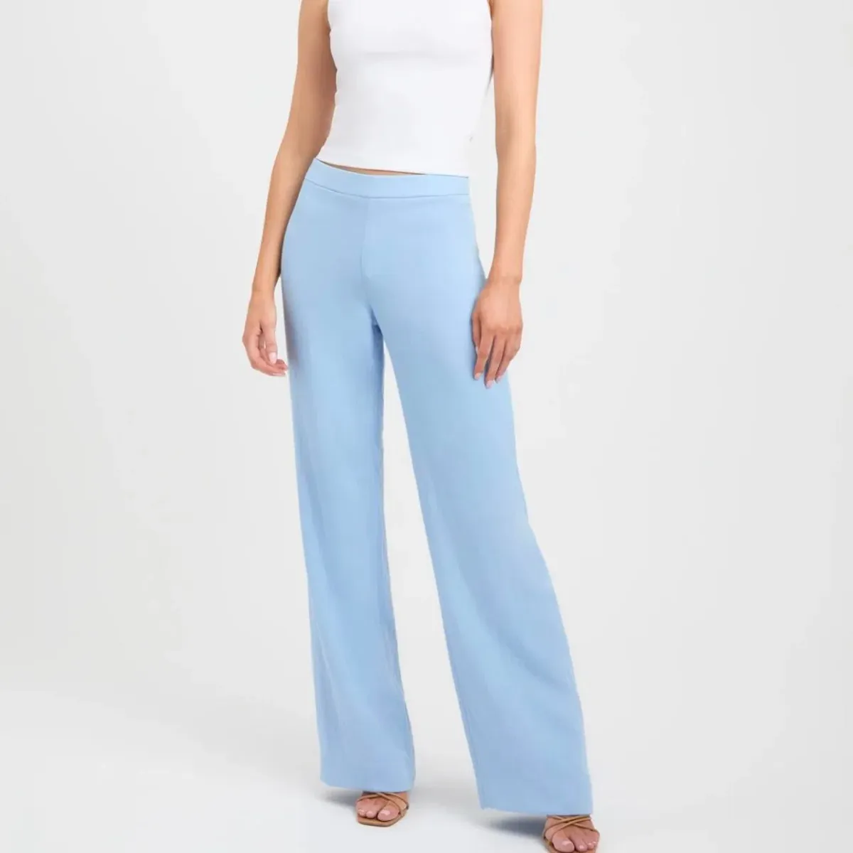 Kookai Ariel Pants Slate Blue Tailored Trousers Size 8 / 36 — Races, Cocktail, Workwear - Image 2