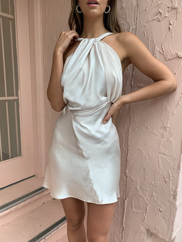 One Fell Swoop Audrey Mini Dress - Size 6 - Mother of Pearl for rent on The Volte - image 2