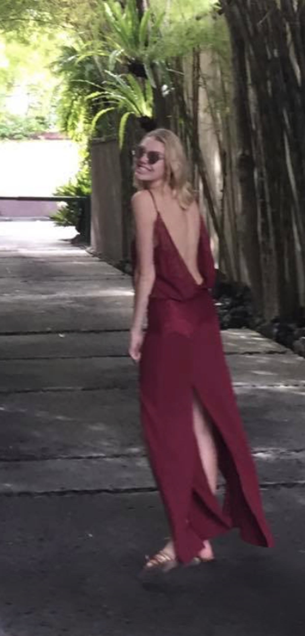 Magali Pascal Gatsby Drape Gown Burgundy Size S / AU 8 - Image 4