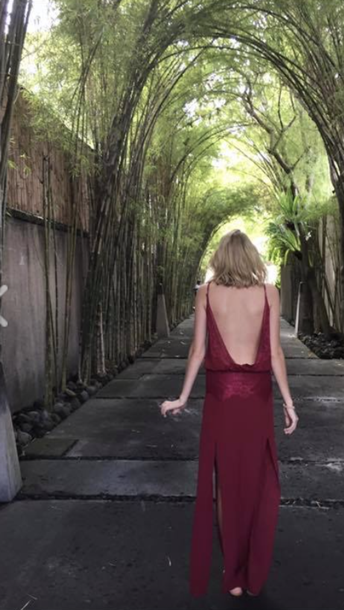 Magali Pascal Gatsby Drape Gown Burgundy Size S / AU 8 - Image 2