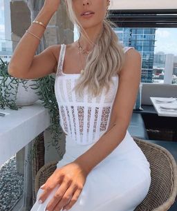 Dion Lee Corded Lace Corset white Size 8 for rent on The Volte - image 4