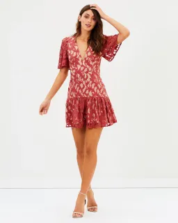 Talulah Immediacy Mini Dress Pink Size 10 for rent on The Volte - image 1