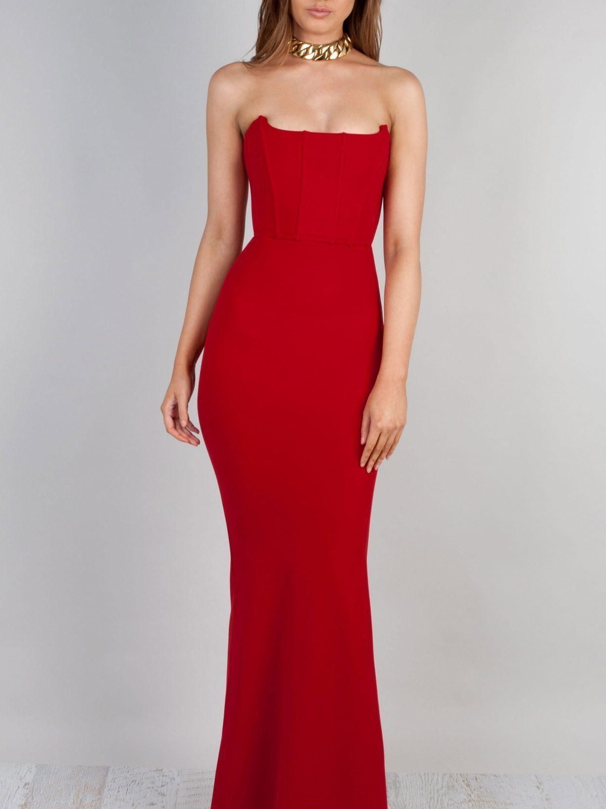 Zachary The Label Elvira Gown Red size 8 - Image 1
