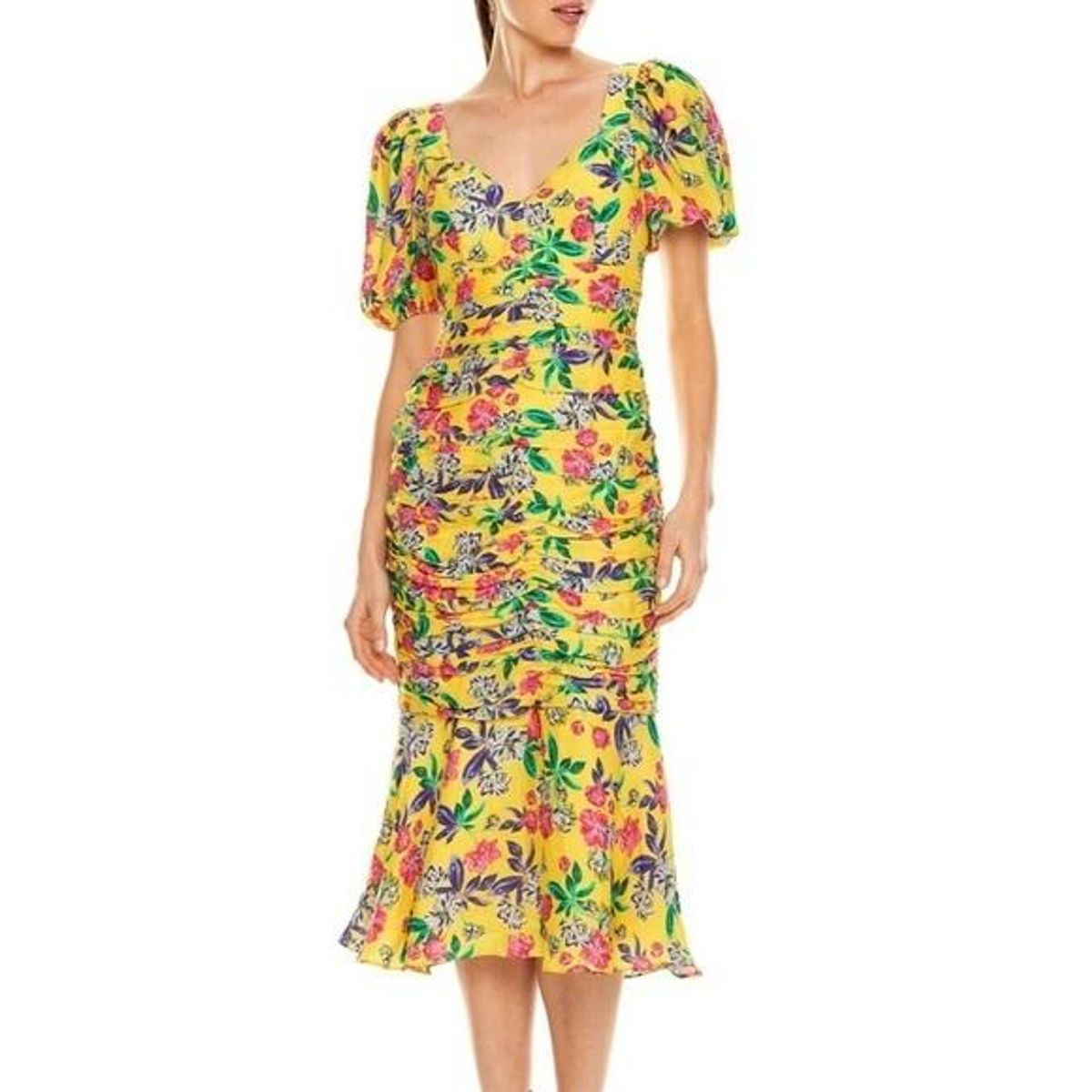 La Maison Talulah Finch Midi Frock yellow size 8 - Image 3