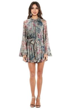 Zimmermann Cavalier Playsuit Grey Smoke Floral Size 0 / AU 8 for rent on The Volte - image 4