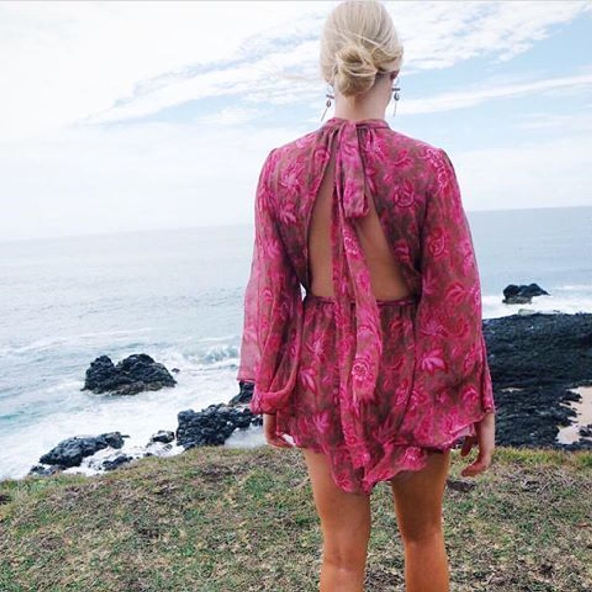 Zimmermann Karmic Flare Sleeve Playsuit Pink Paisley Chintz Size 0 / AU 8 - Image 10