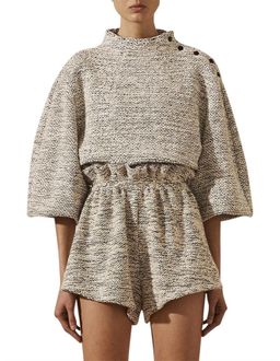 SHONA JOY | Maxwell Funnel Neck Sweater & Paperbag Shorts | Size 6 for rent on The Volte - image 3