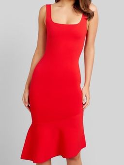Kookai Miami Scoop Neck Dress red size 8  for rent on The Volte - image 2