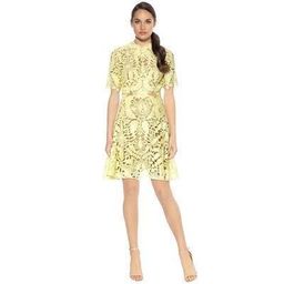 Thurley Dandelion Lace Mini Dress Yellow Size 10 for rent on The Volte - image 4