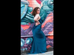 Lexi Zarni Dress - Cerulean Blue for rent on The Volte - image 4