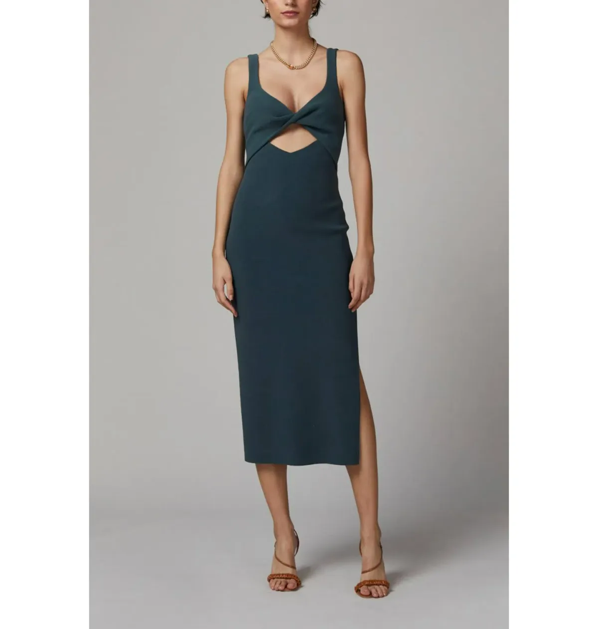 Bec and Bridge Joelle Midi Dress In Fern Size AU 10 - Image 1