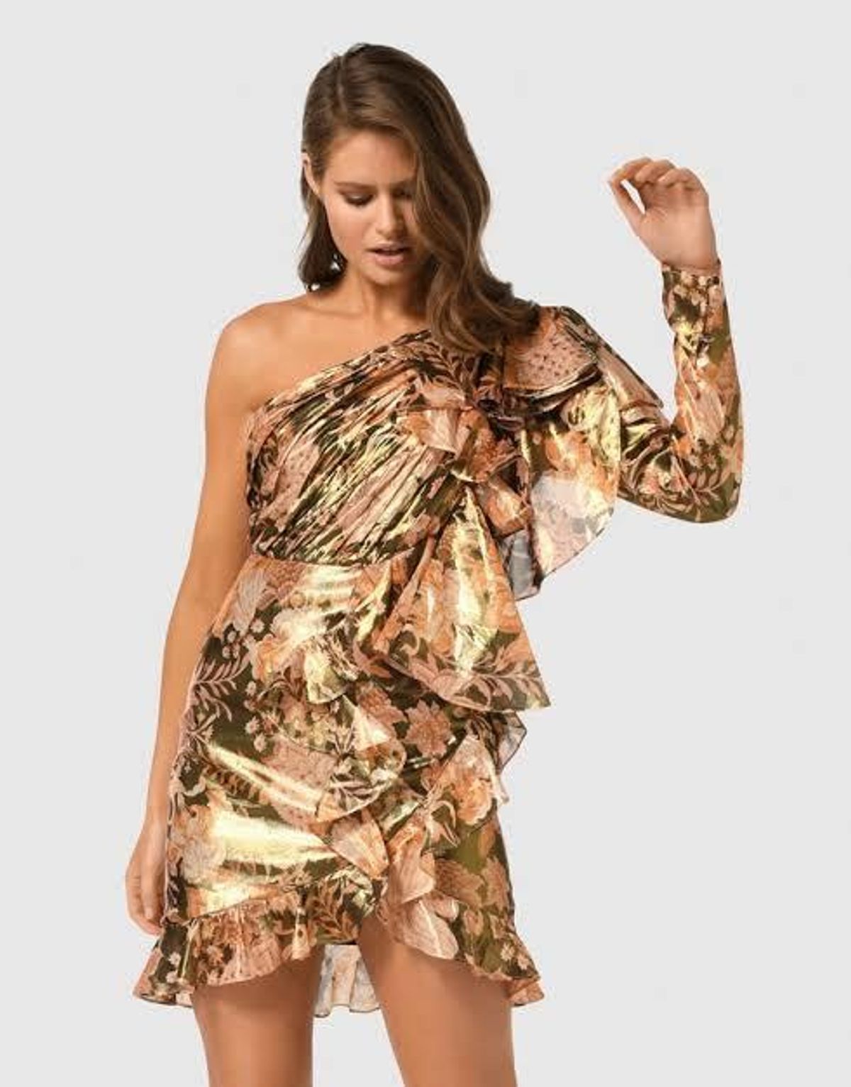 Thurley Chateau midnight sky dress black floral size 8  - Image 3