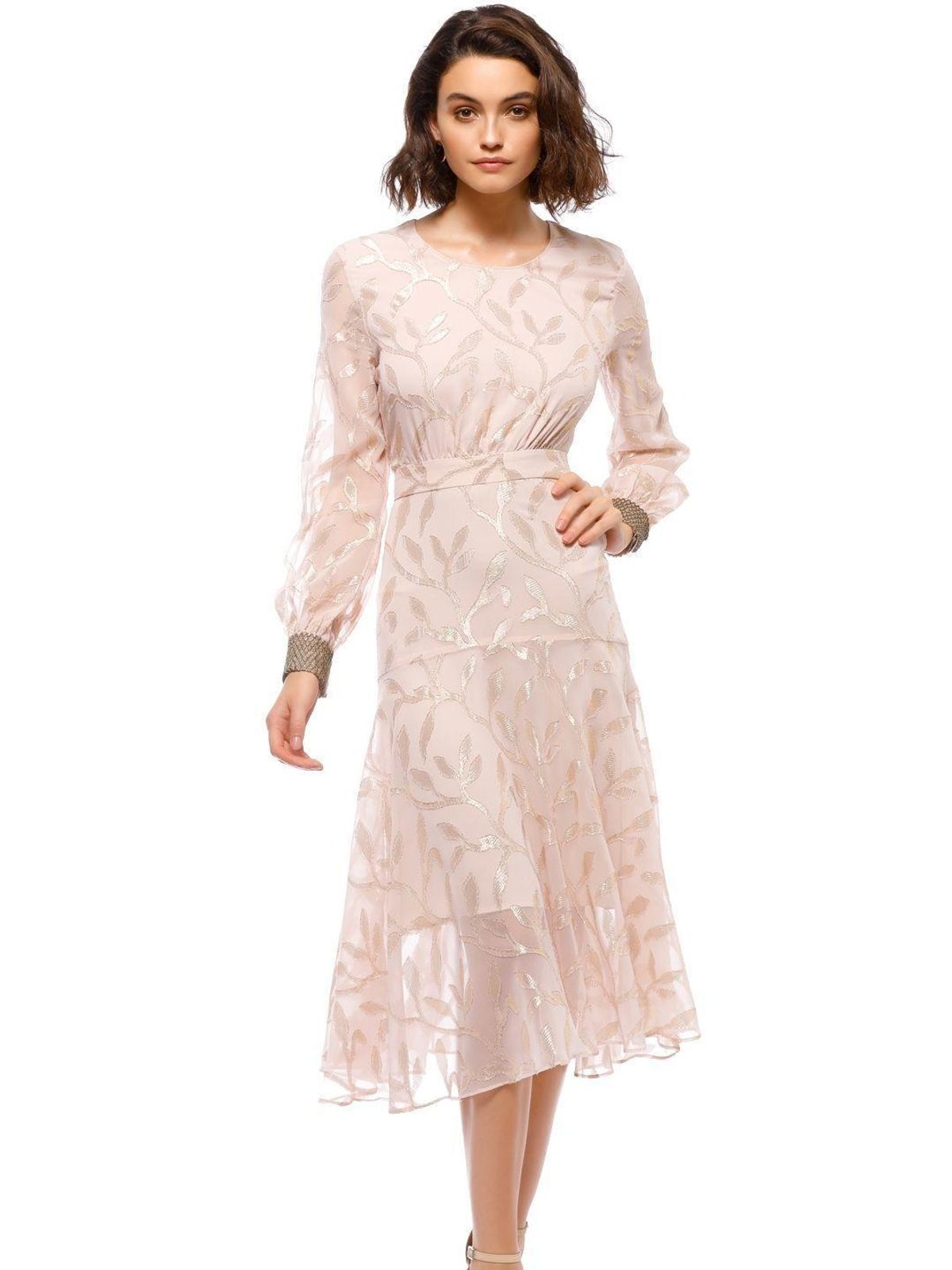 We are Kindred Luella Leaf Dress Ballet Pink Size 10 - Image 1