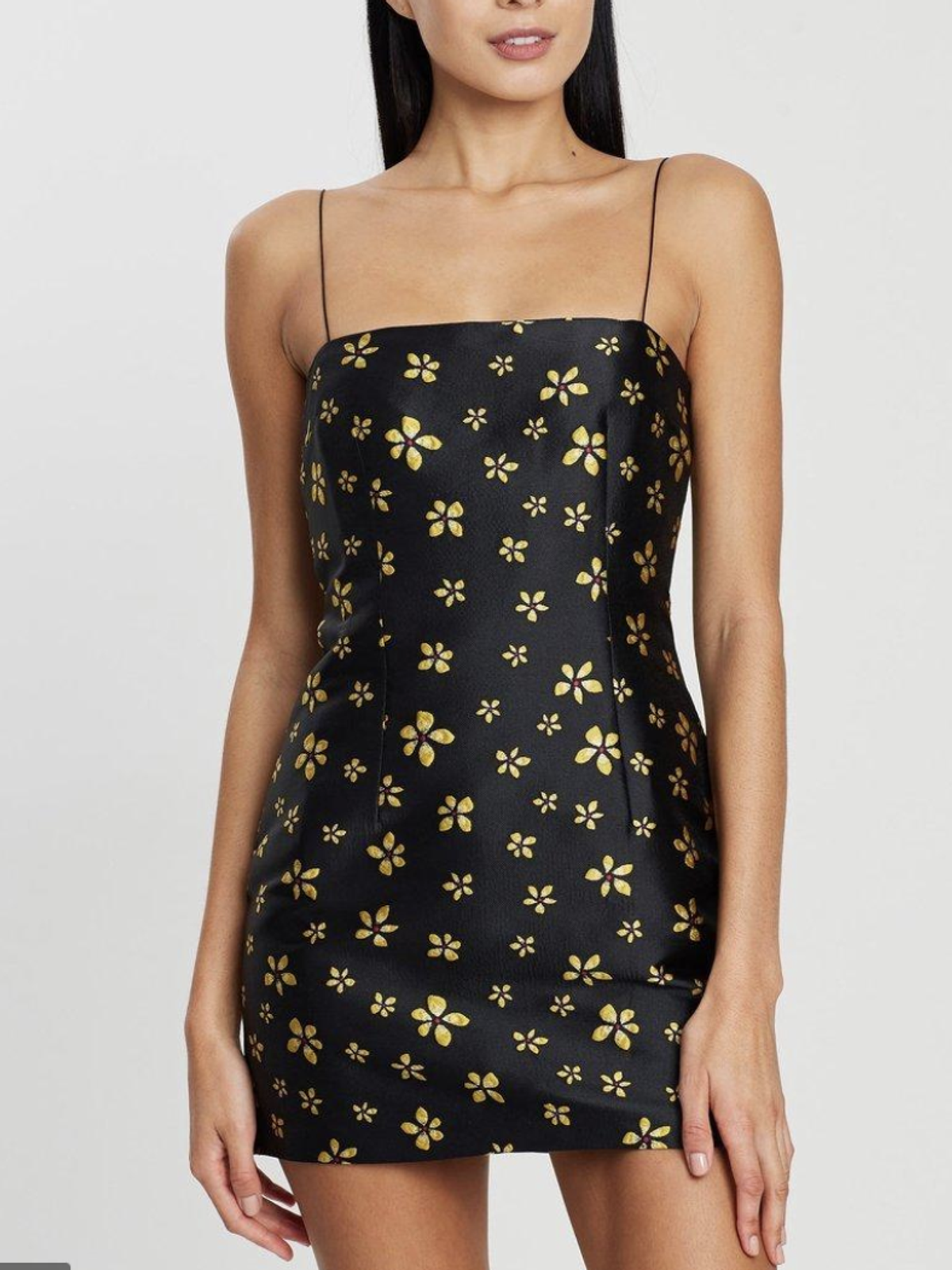 Bec & Bridge L'Avenue Mini Dress Black/Floral Size 6 - Image 1