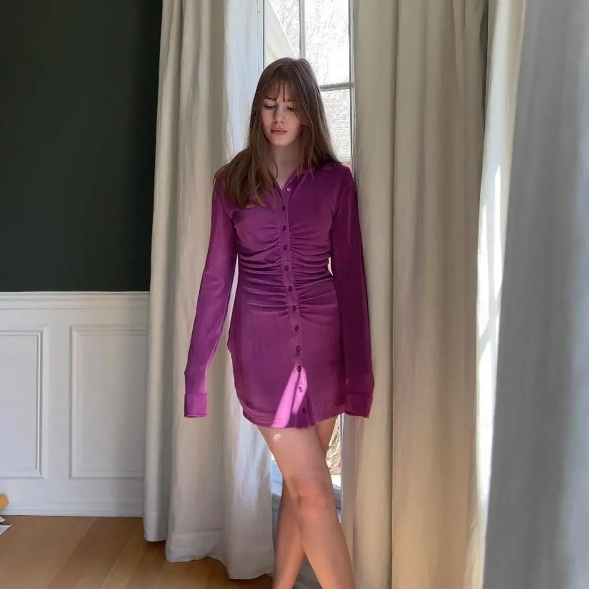 With Jéan Andy Dress in Violetta Size XS/ AU 6 - Image 3