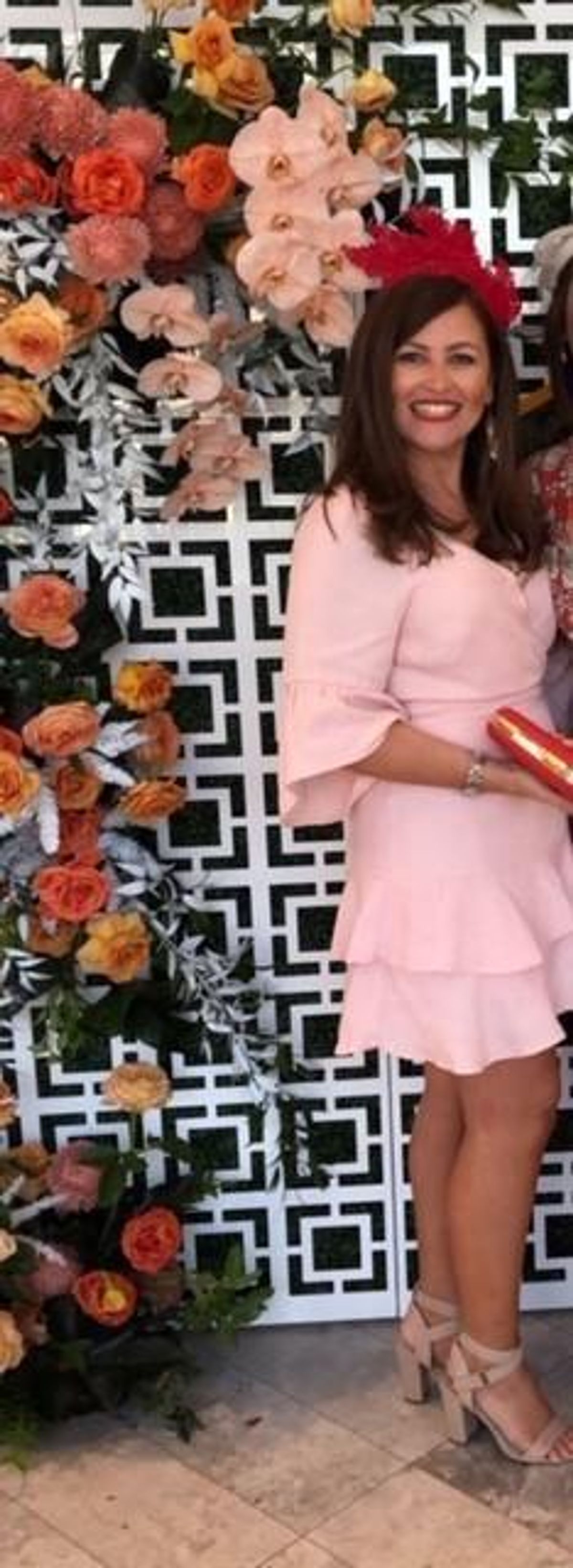 Kookai Shoreline Frill Wrap Dress Pink Size 12 - Image 3