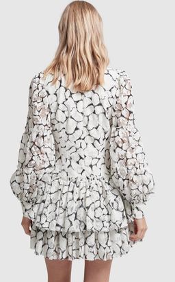  Aje Rebellion Lace Mini Dress Print Size 8 for rent on The Volte - image 3