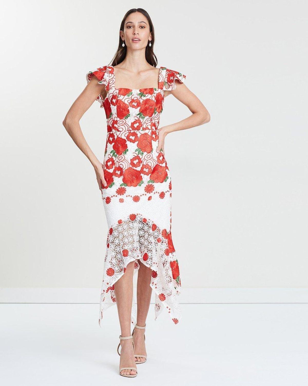 Mossman Roses Are Red Dress Print Size 8 - Image 2
