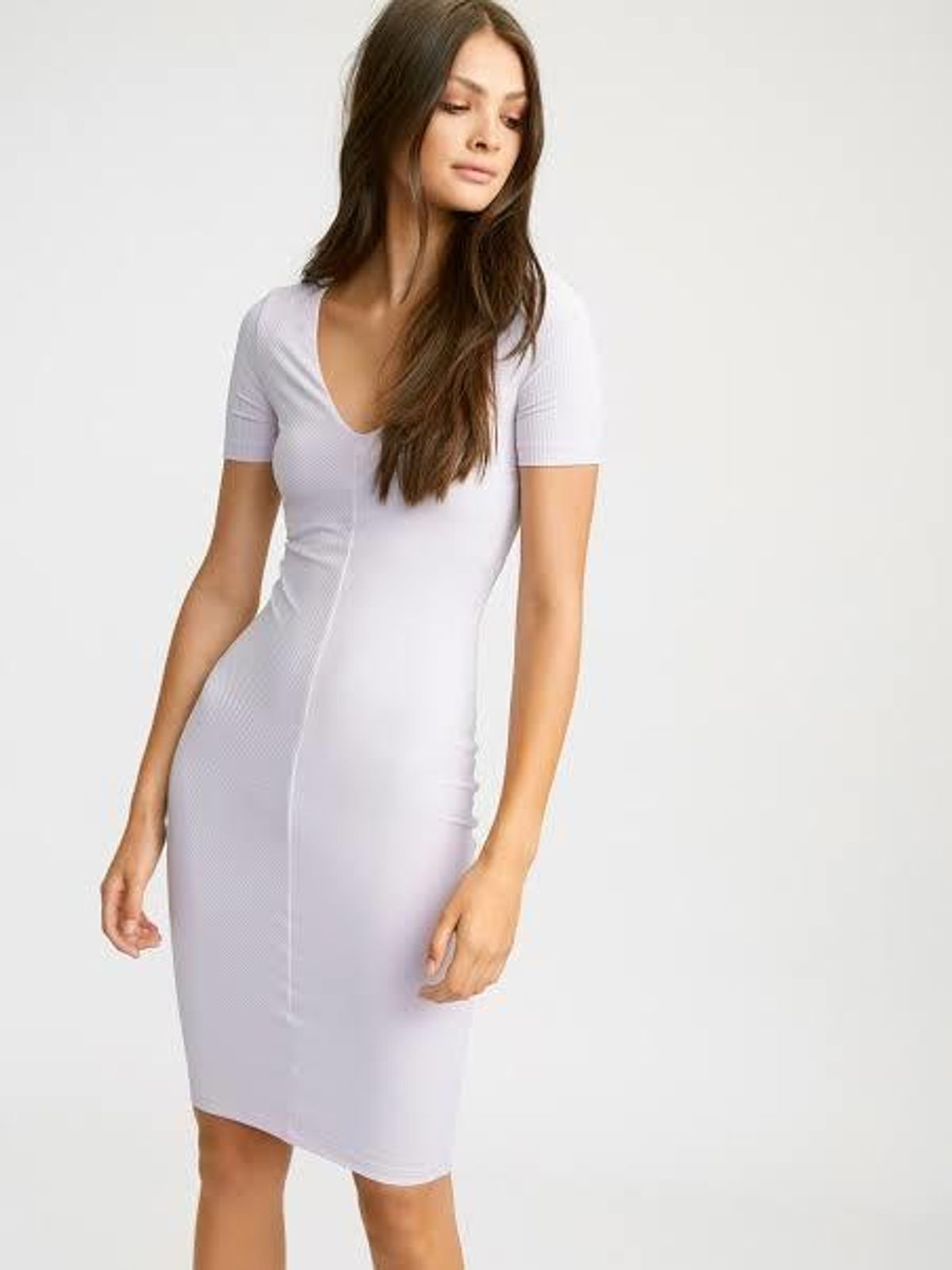 Kookai Baltimore Vee Dress Lilac Smoke size 8 - Image 1