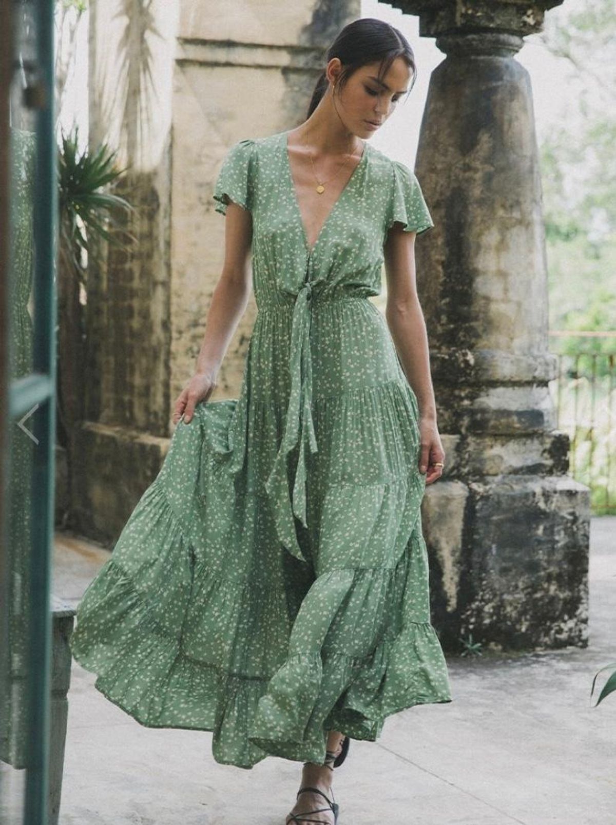 Kivari Lucia Ditsy Tie Maxi sz XS - Image 2