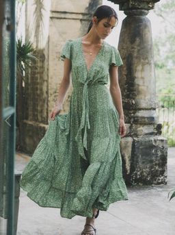 Kivari Lucia Ditsy Tie Maxi sz XS for rent on The Volte - image 2