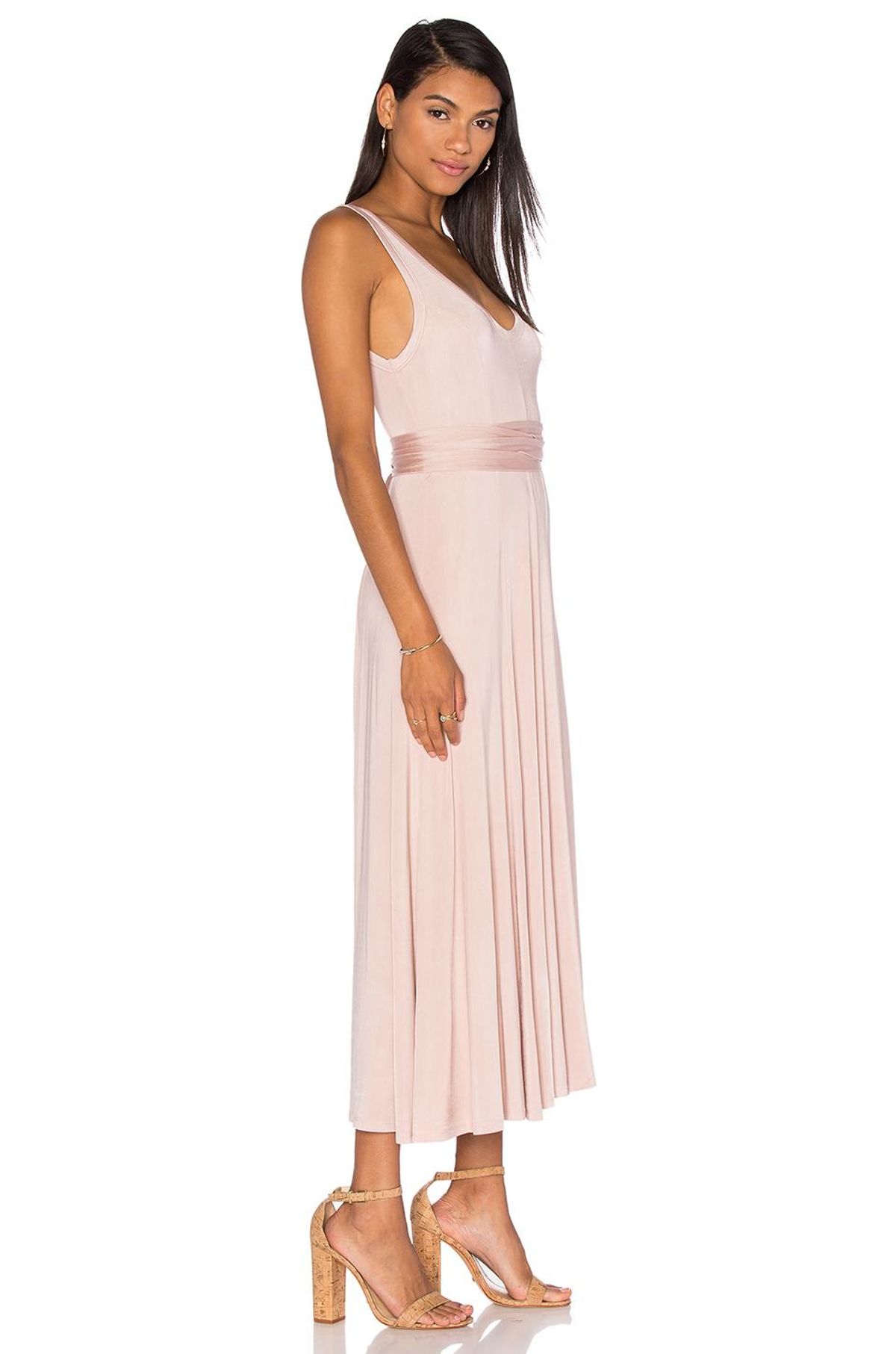 Zimmermann Chroma Slinky Dress Soft Nude Pink Size 0 / AU 8 - Image 2
