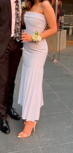 LINEAR CREPE PLEAT STRAPLESS DRESS for rent on The Volte - image 4