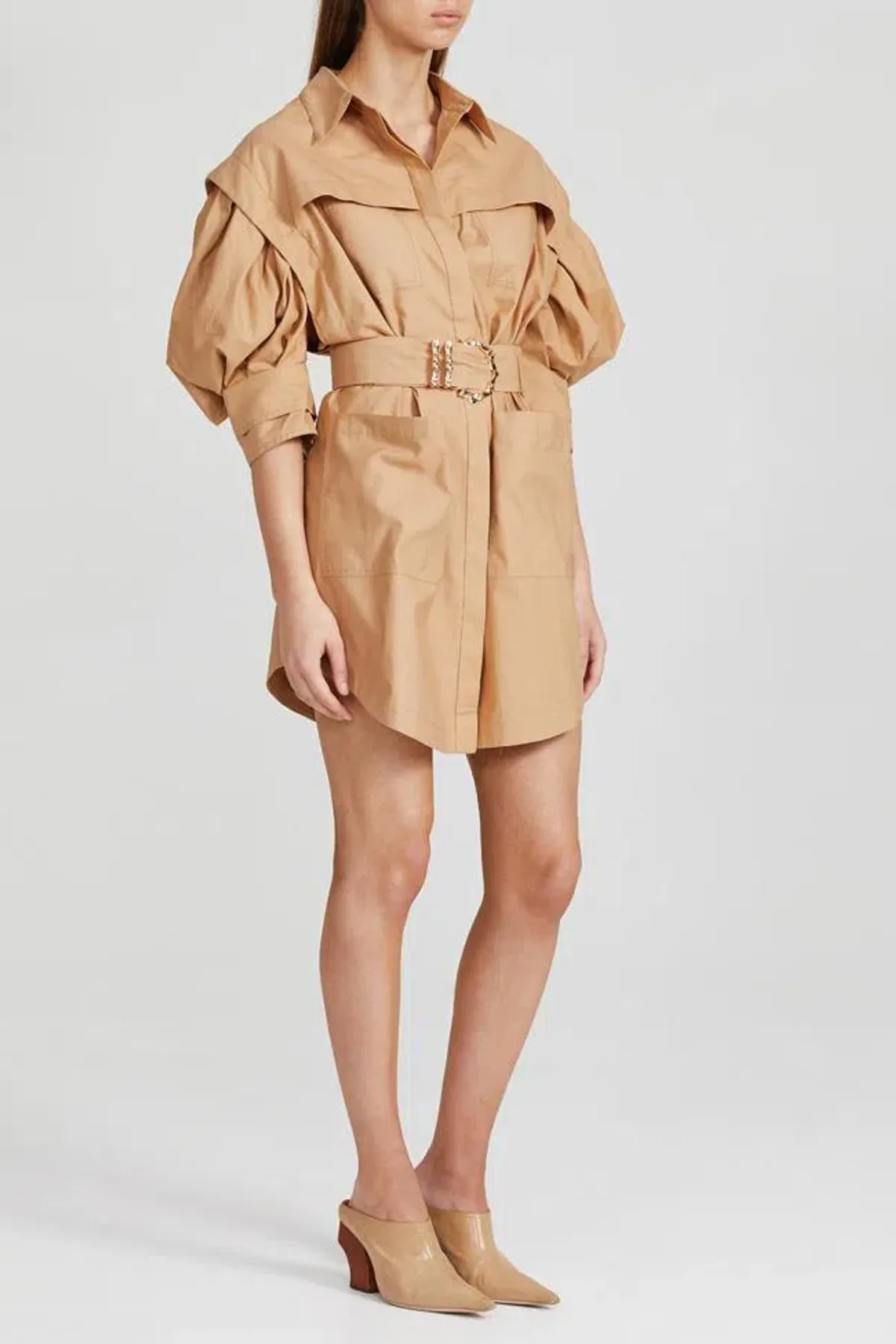 Acler Kindsway Dress Brown Size 10 - Image 1