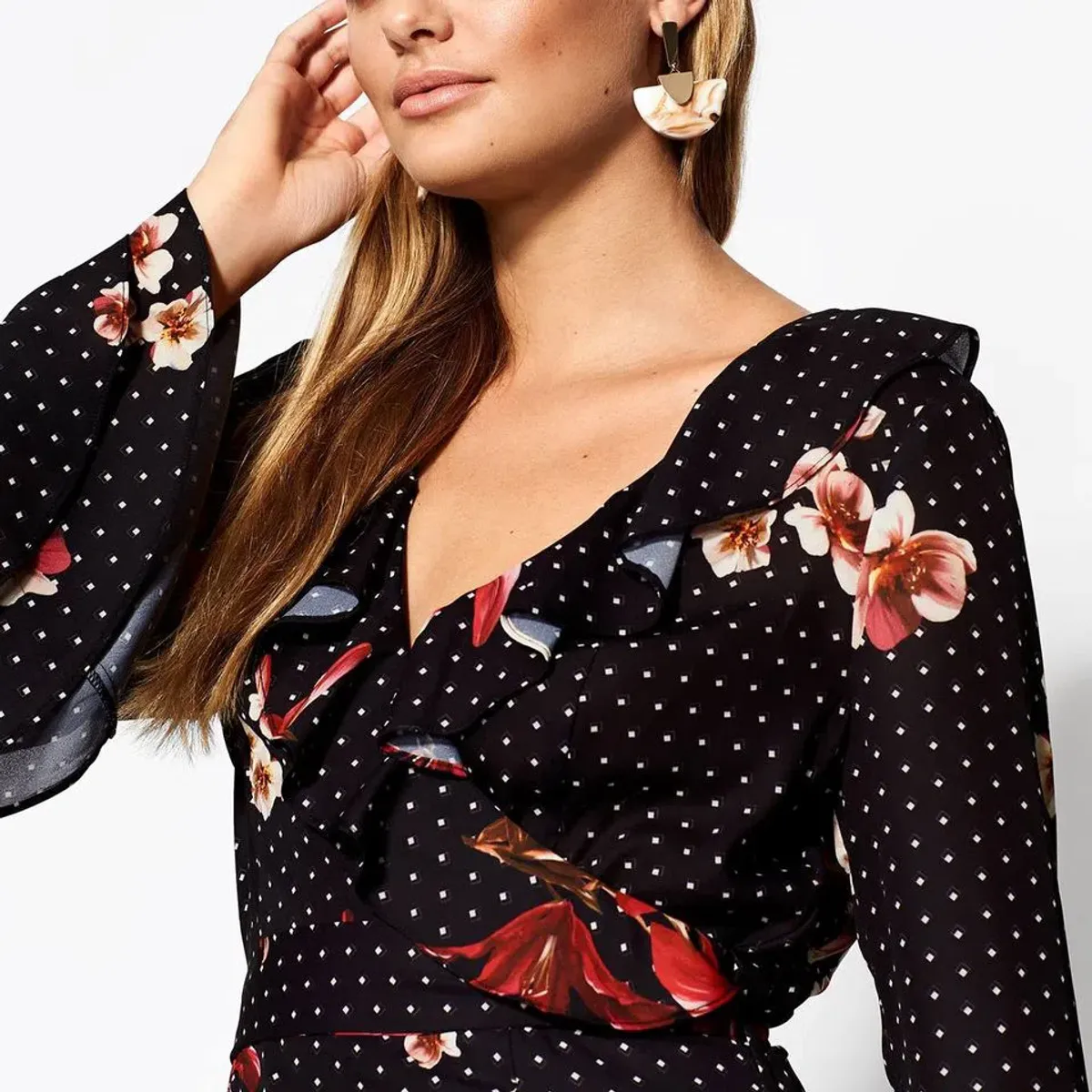 Shieke Lily Spot Mini Dress Floral Size 6 - Image 2