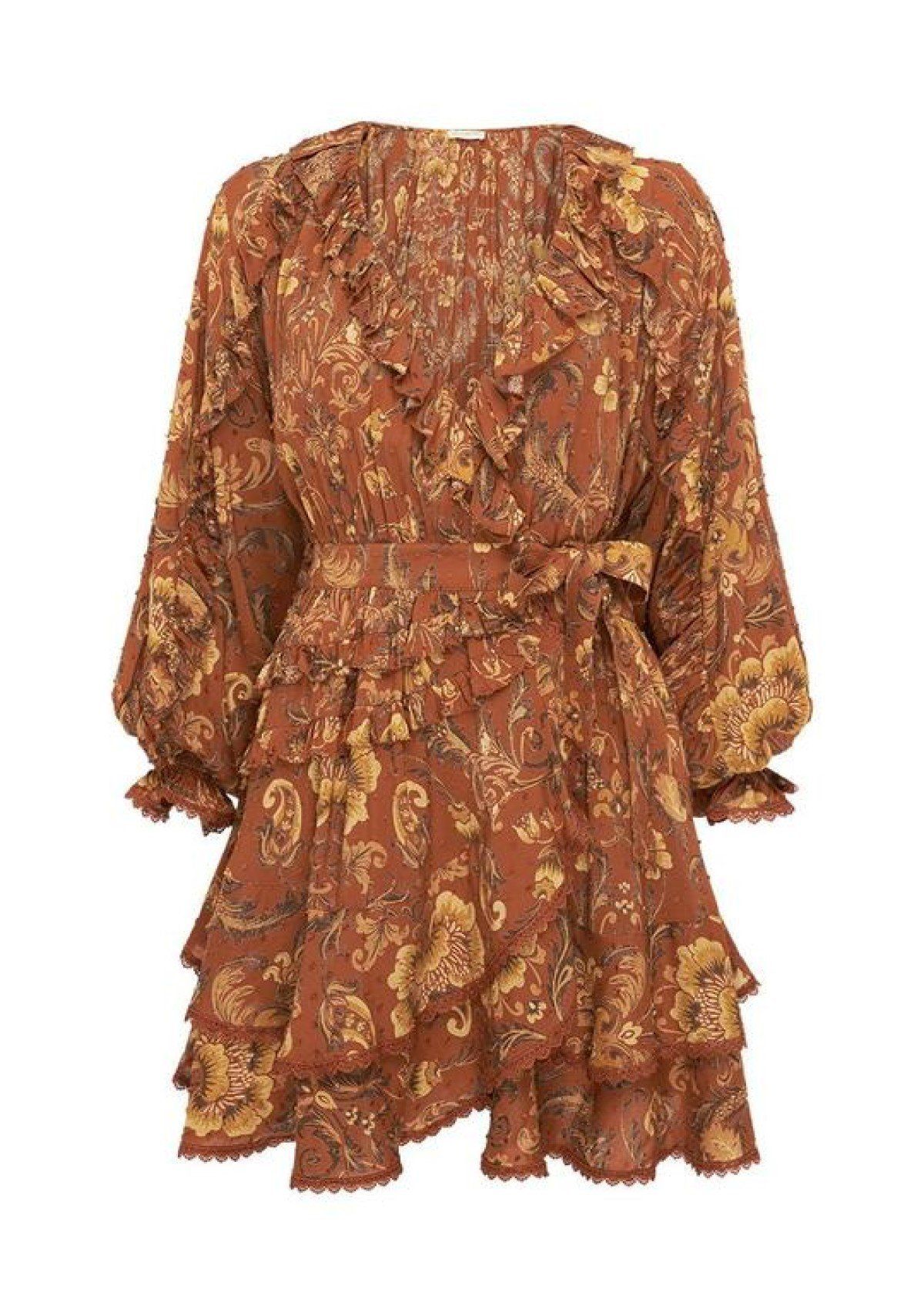 Spell  Aurora Long Sleeve Playdress Burnt Ember Print Size 14 - Image 2