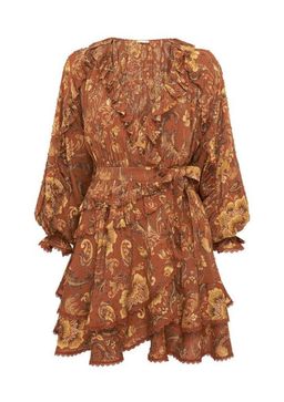 Spell  Aurora Long Sleeve Playdress Burnt Ember Print Size 14 for rent on The Volte - image 2