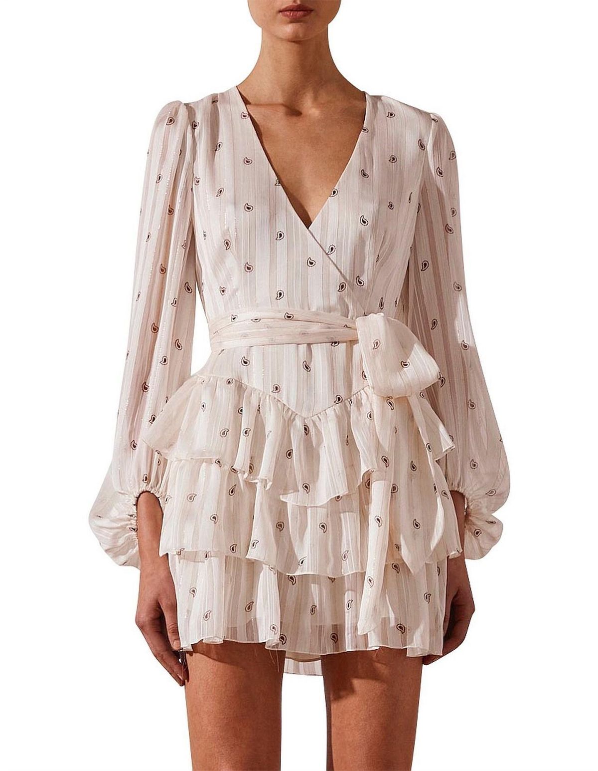 Shona Joy Sedgwick Tiered Mini Dress - Image 4