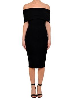 Mossman The Bare Shoulder Dress in Burgundy Size 6 for rent on The Volte - image 5