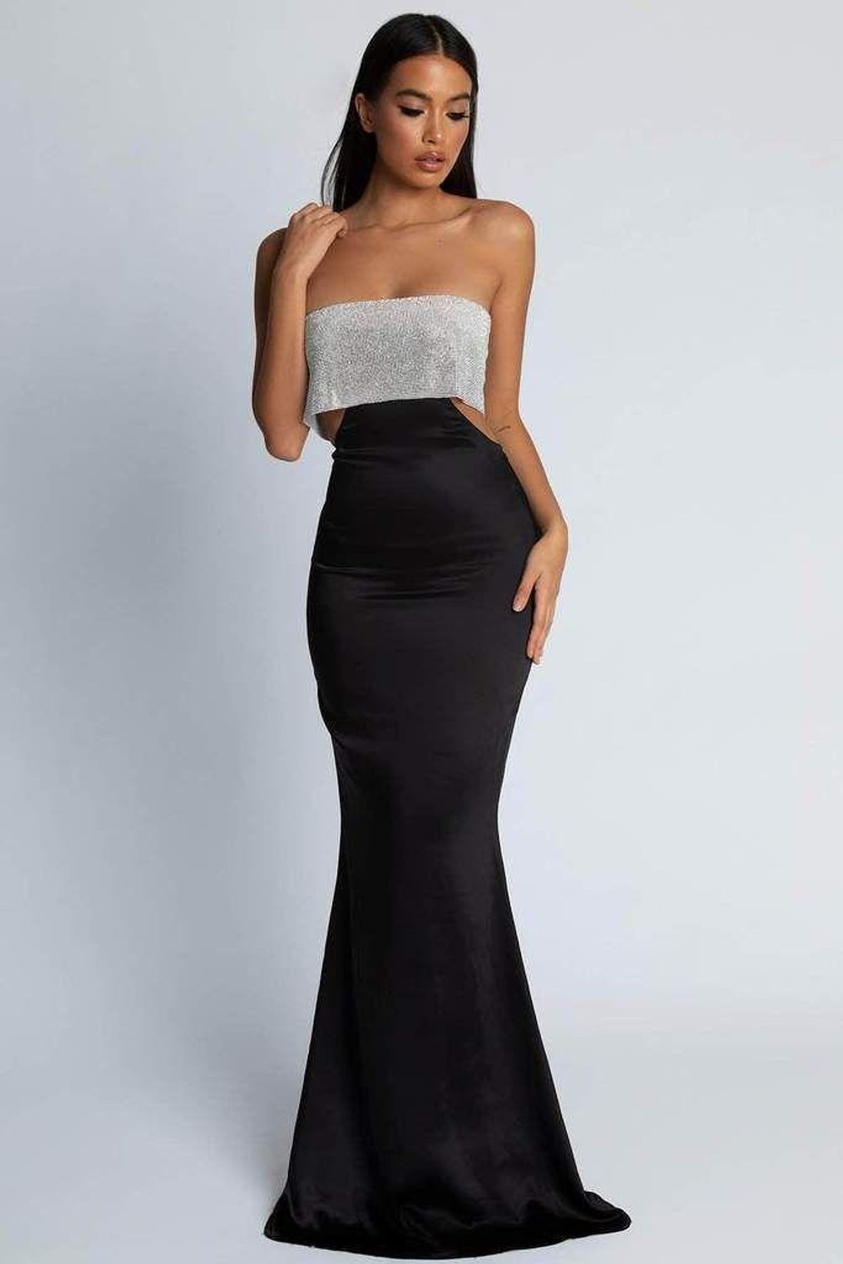 Genesis Strapless Diamante Maxi Dress - Image 2