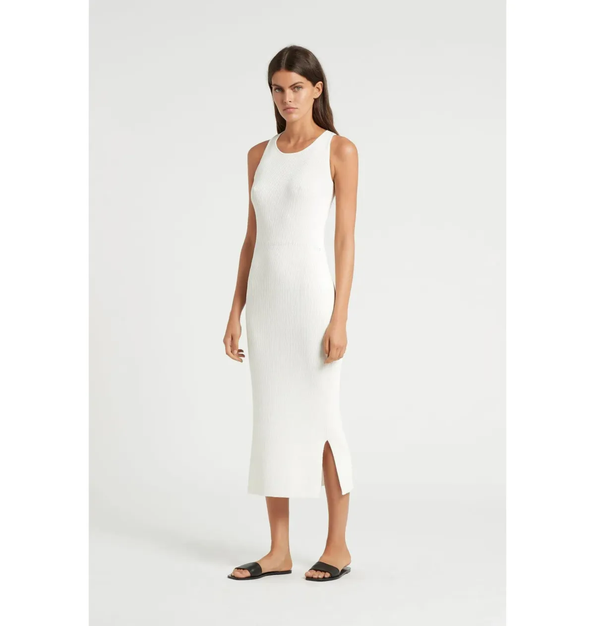 Sir The Label Marcelle Open Back Midi Dress White Size 0 / AU 6 - Image 1