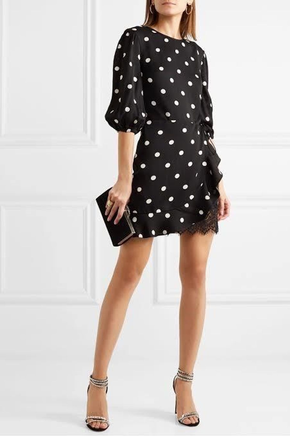 Rebecca Vallance Penelope Long Sleeve Mini Dress Print Size 8 - Image 1