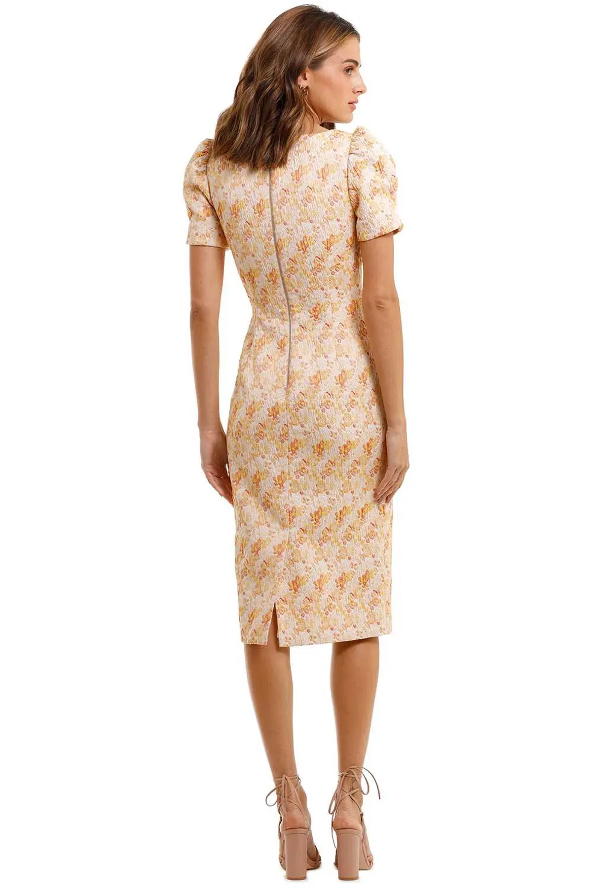 Rebecca Vallance Amber Midi Dress Print Size 8 - Image 3