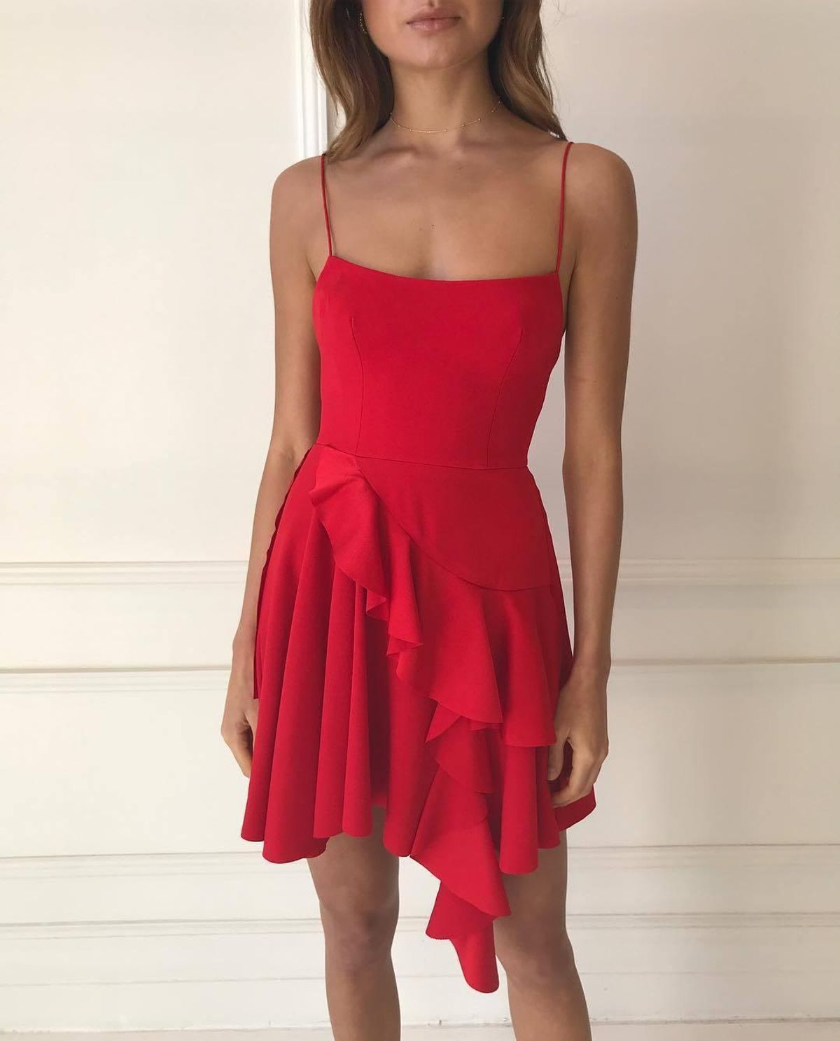 Alex Perry Corin Mini Dress Red Size 10 - Image 1