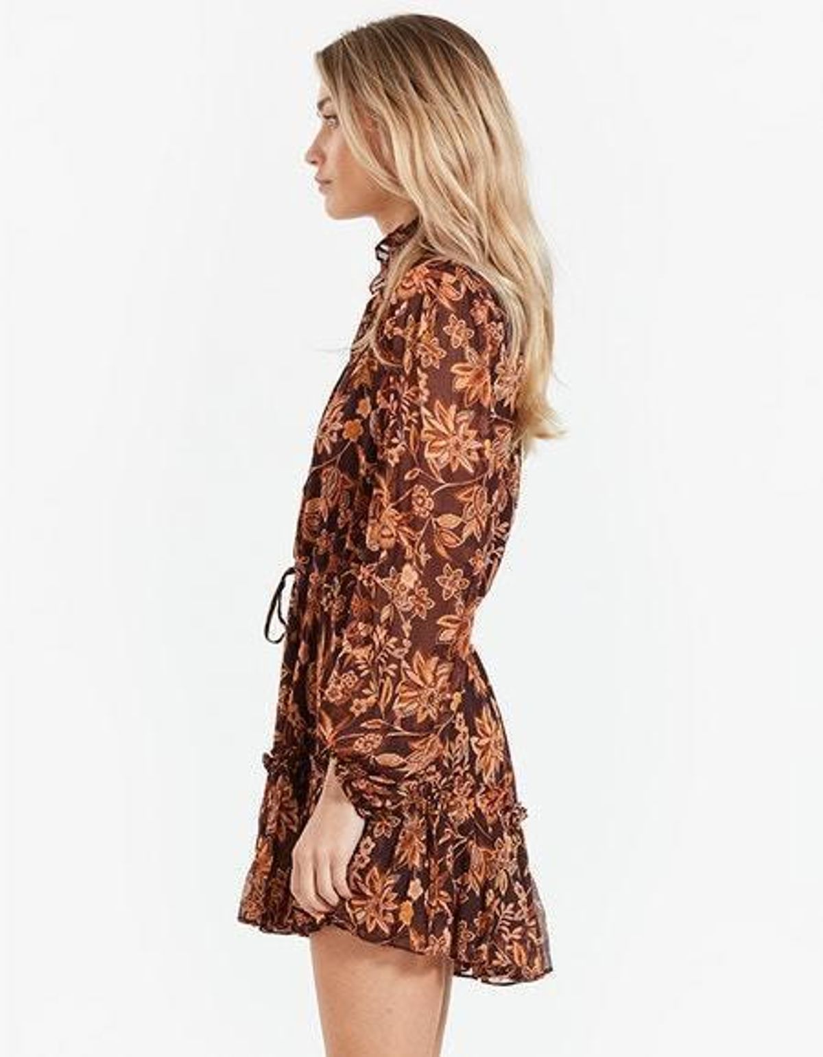 Shona Joy Angelita Drawstring Mini Dress Size 10 - Image 2