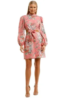 Zimmermann The Bellitude Bow Front Dress in Watermelon Size 6 for rent on The Volte - image 2