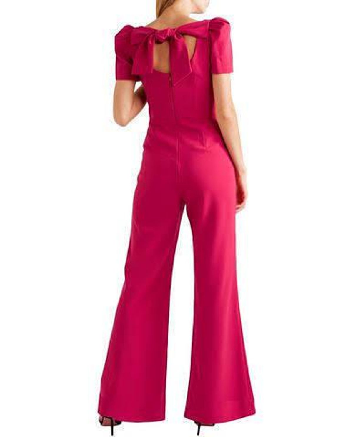 Rebecca Vallance Pink poppy bow detailed Jumpsuit - Image 3