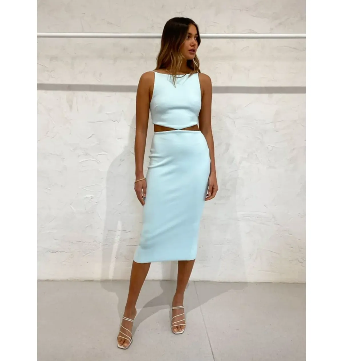 Bec & Bridge Scout Midi Dress in Mint Size AU 10 - Image 1